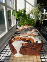 Load image into Gallery viewer, BLUEBERRY, LEMON &amp; ALMOND LOAF CAKE - Gluten free option available
